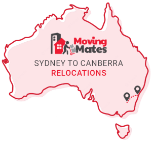 Sydney to Canberra Removalists - Map - Small