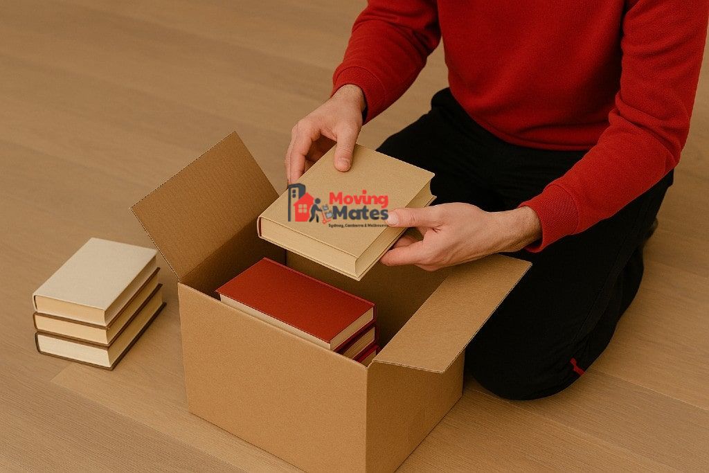 packing books for a move